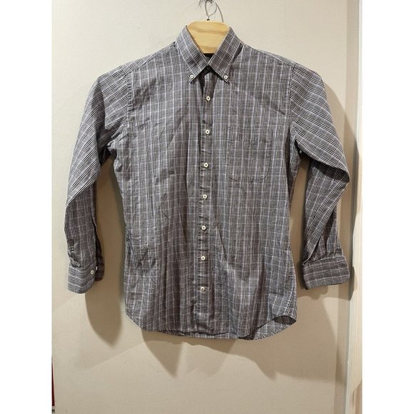 Peter Millar Long Sleeve, Button Up Casual Dress Shirt‎ Black Purple Medium - Picture 1 of 5